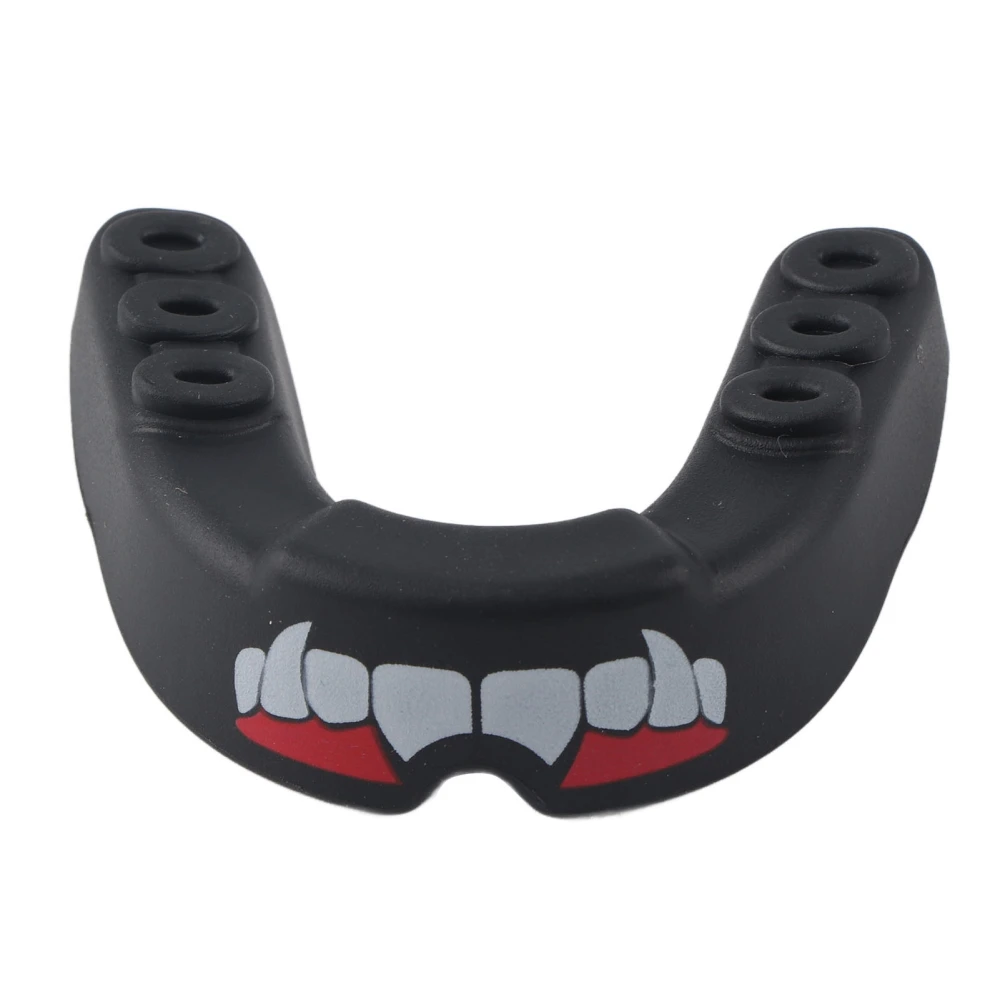 Professional Mouth Guard Teeth Protector Gum Shield Karate Boxing Protection Tool Black