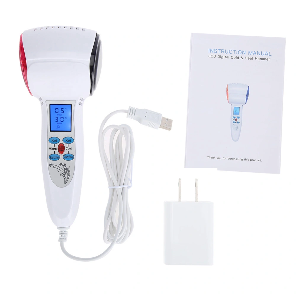 Hot&Cold Hammer Cryotherapy Nutrition Lead in Beauty Device Face Massager Machine US