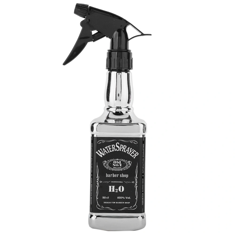 500ml Hairdressing Spray Bottle Salon Barber Hair Tools Home Gardening Water Sprayer (Silver)