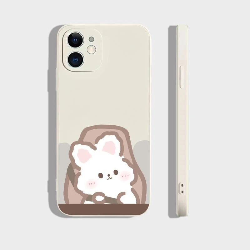 Travel With You Rabbit Couple Can Apply Phone Case