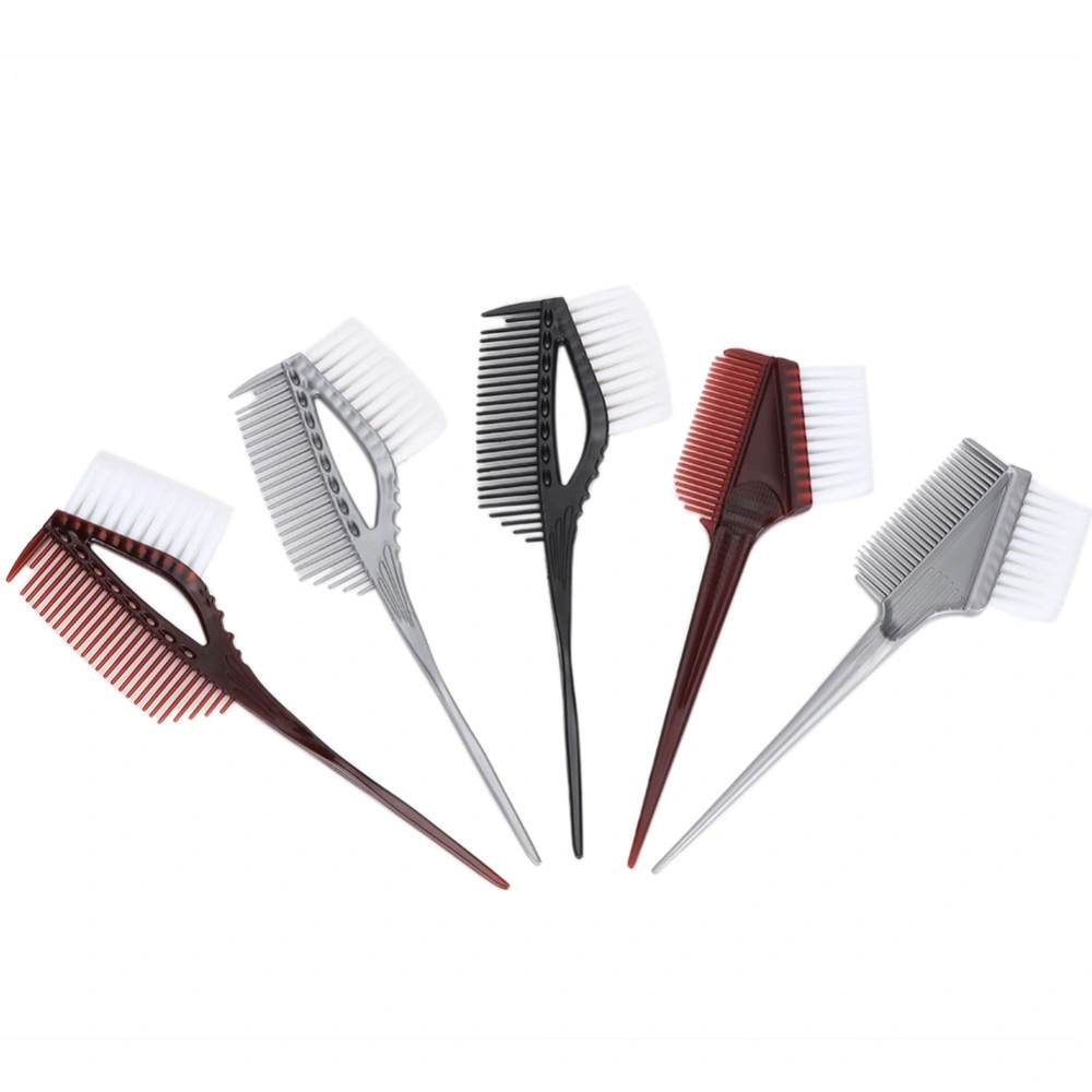 5pcs Professional Hair Dying Tool Hairdressing Gel Salon Coloring Comb Brush