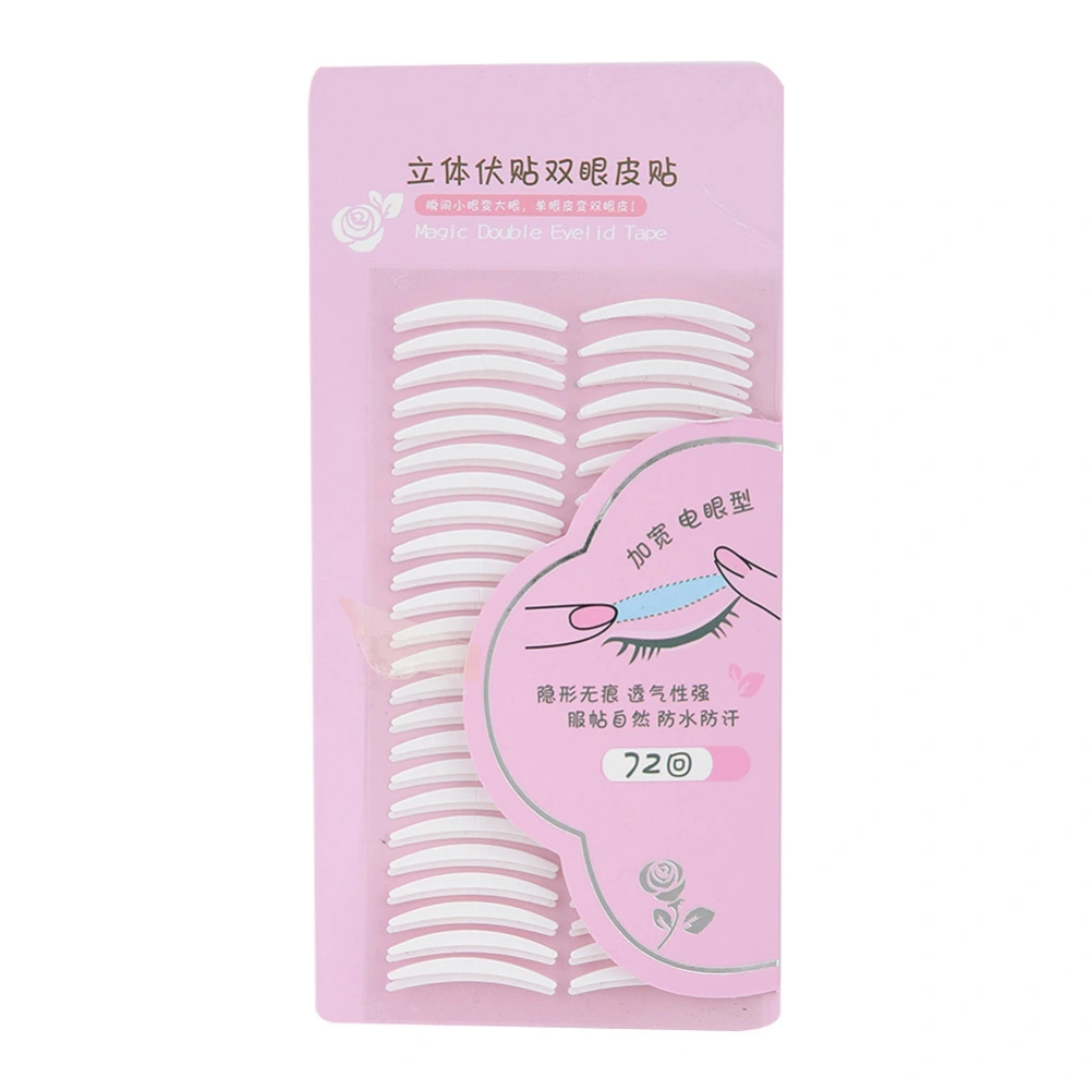 72 Pairs Invisible Double Eyelid Tape Adhesive Eyelid Sticker Makeup Tool (Narrow Type)