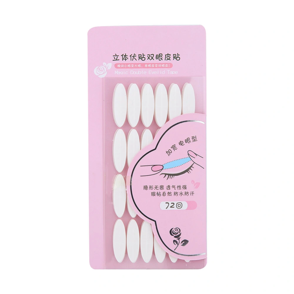 72 Pairs Invisible Double Eyelid Tape Adhesive Eyelid Sticker Makeup Tool (Wide Type)