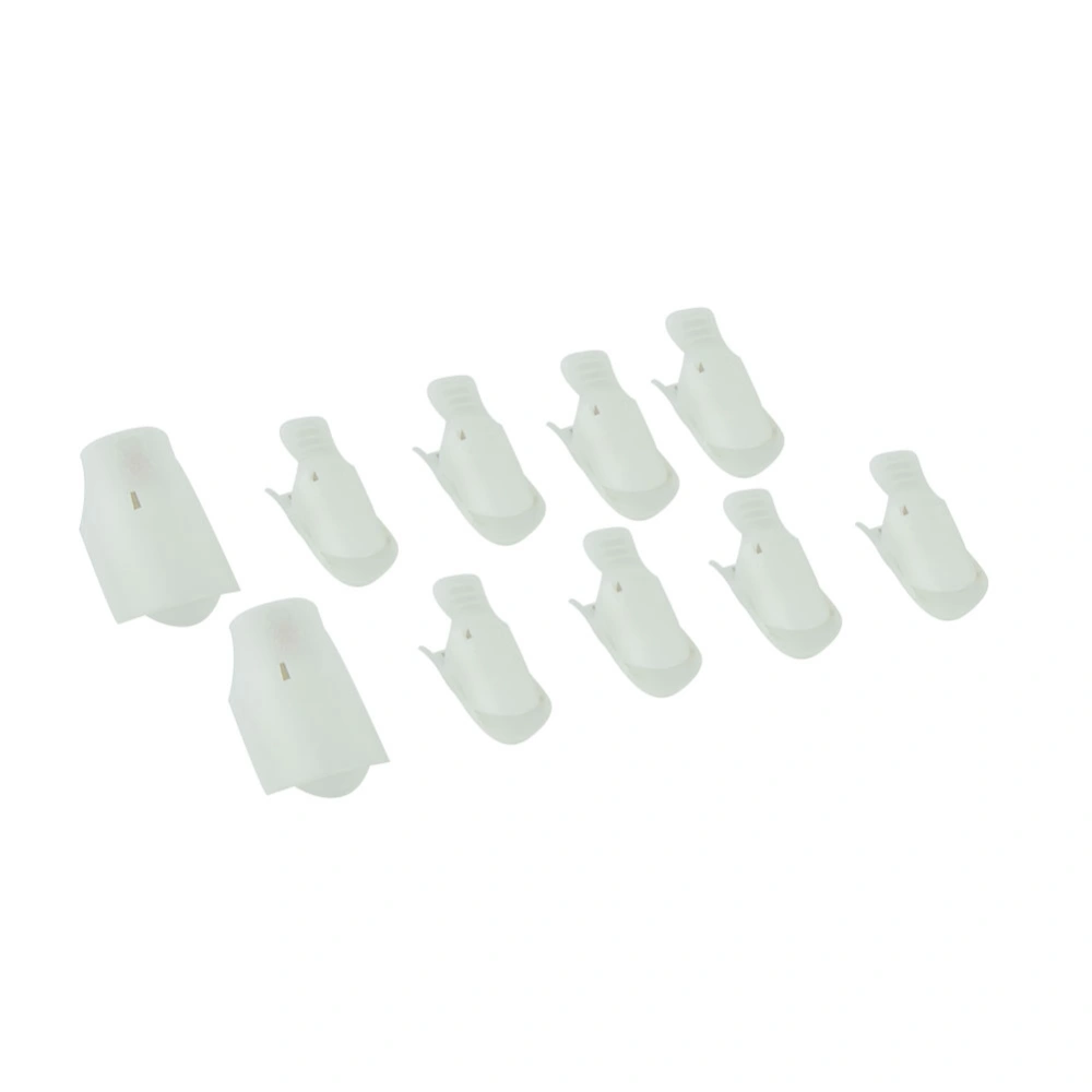 Plastic Nail Art Soak Off Cap UV Gel Polish Remover Clip Wrap Manicure Tool (Foot Clip)