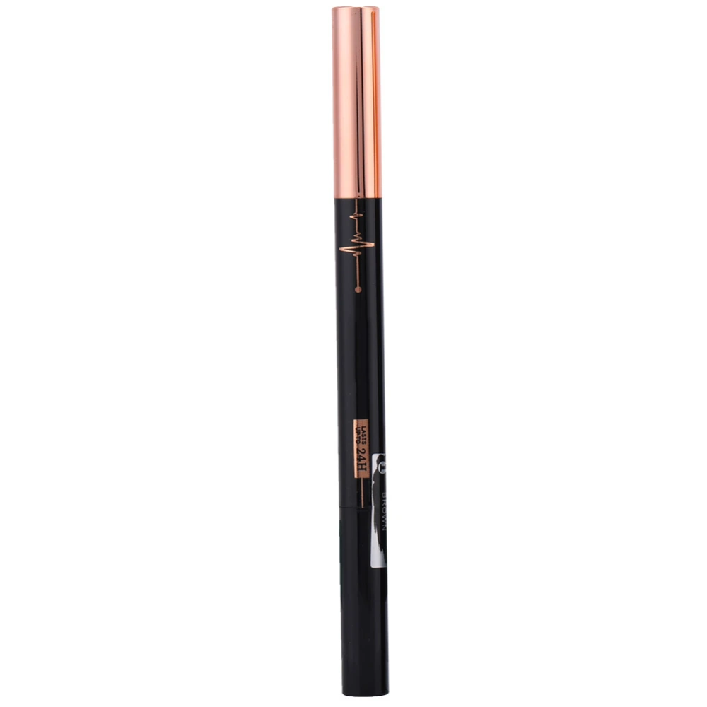 1.5g Double-headed Eyebrow Pencil Waterproof Sweat Proof Rotary Automatic Eyebrow Pen Brown