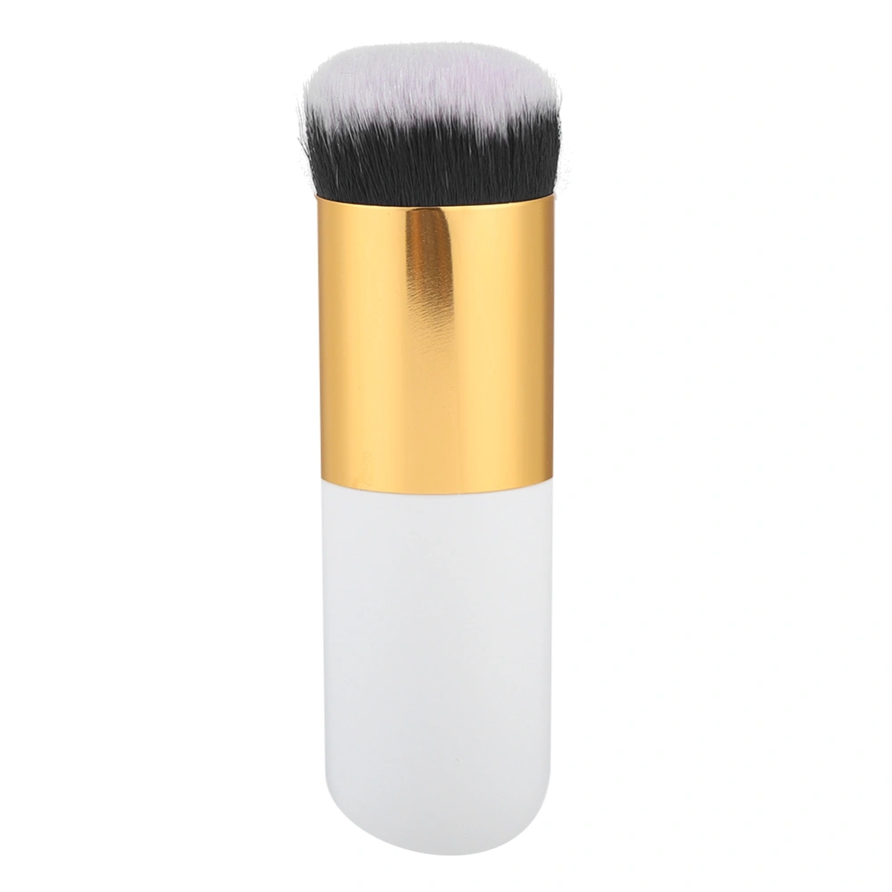 Round Head Foundation Powder Brush BB Cream Cosmetic Brush Makeup Tool (White Gold)