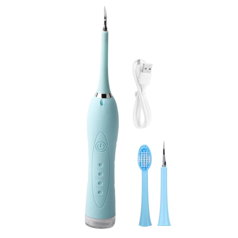 USB Electric Dental Scaler Calculus Vibration Plaque Tartar Removal Tooth Care (Blue)