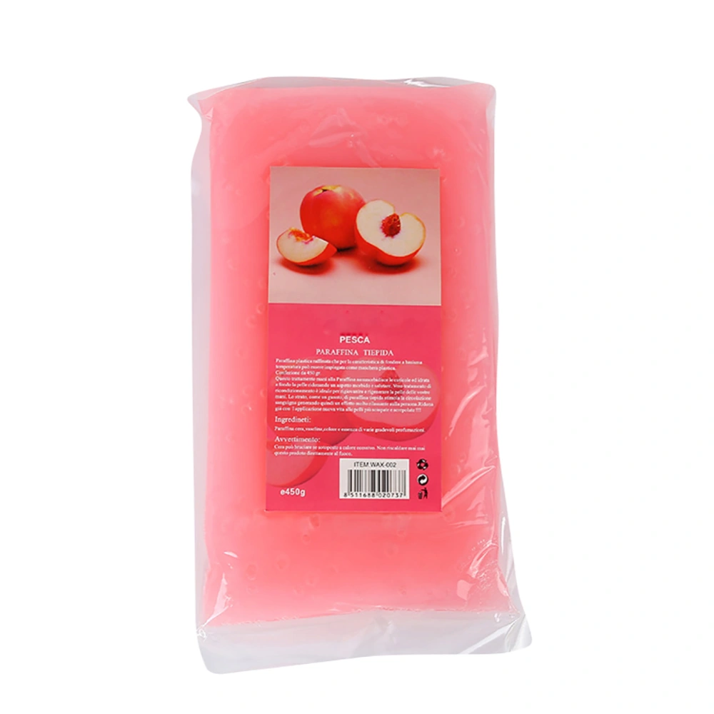 450g Paraffin Wax Bath Hands Mask Moisturizing Hydrating Hand Mask (peach)