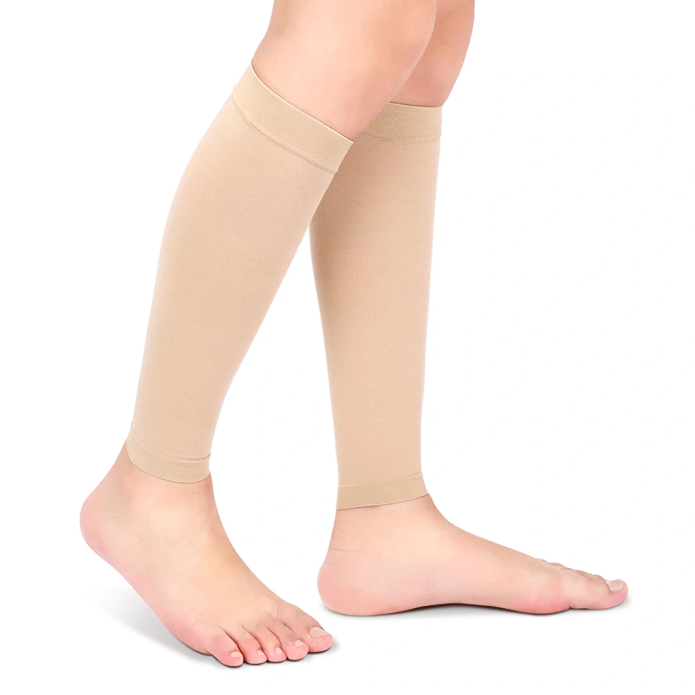 Compressed Socks with Twostage Elastic Socks in Varicose Vein Calf Sheath (Skin Color M)