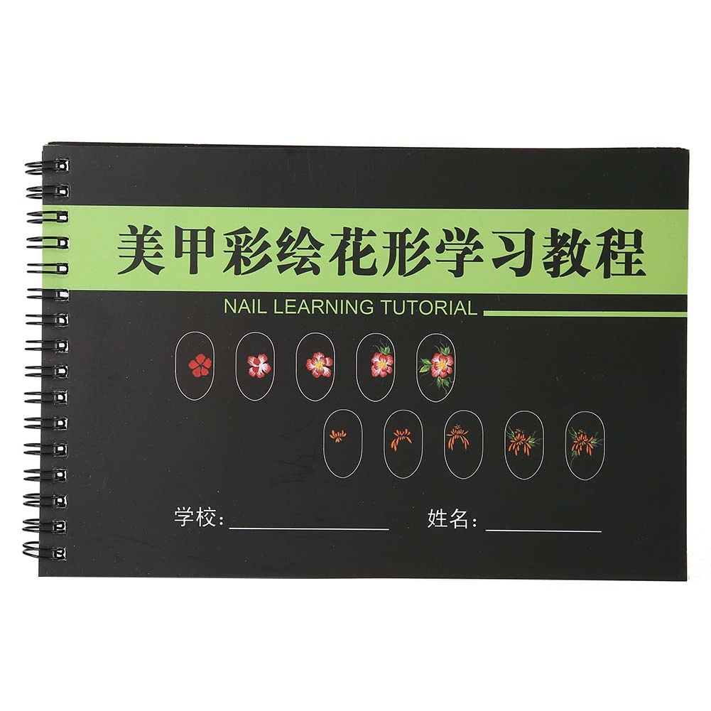 Nail Art Practice Template Learning Paper Book Manicure Drawing Painting Exercise Books 02#
