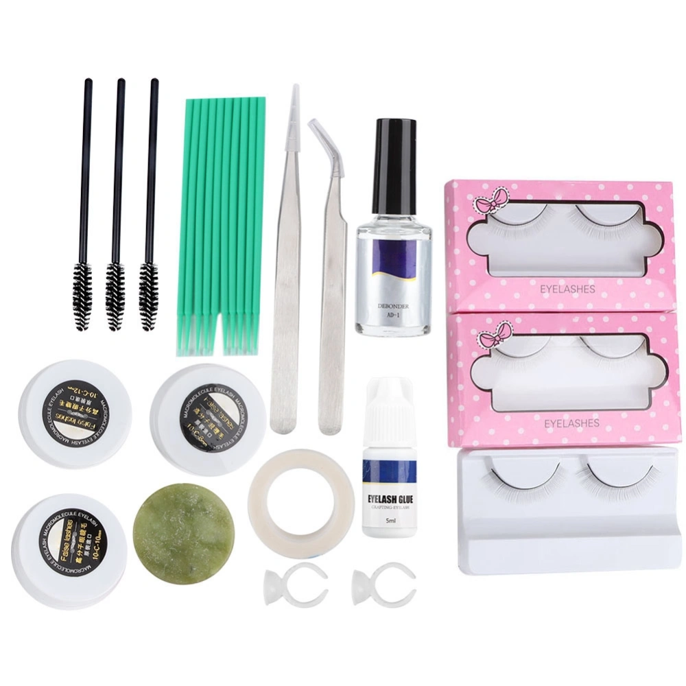 Professional False Eyelashes Extension Practice Kit Grafting Eyelash Tools for New Starter