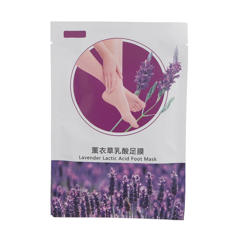 Lavender Lactic Acid Moisturizing Foot Care Peel Mask Nourishing Remove Dead Skin 40g