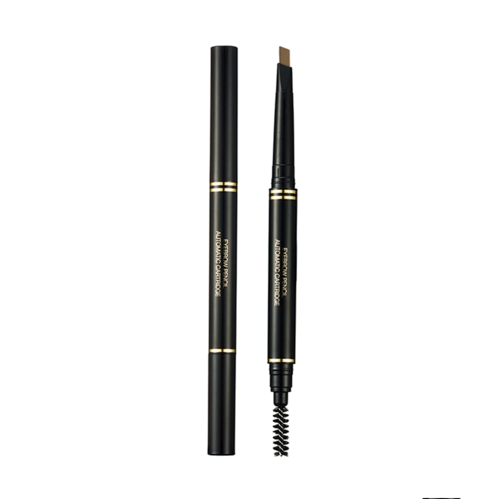 Double Head Waterproof Sweatproof Long Lasting Eyebrow Pencil with Eyebrow (Light Brown)