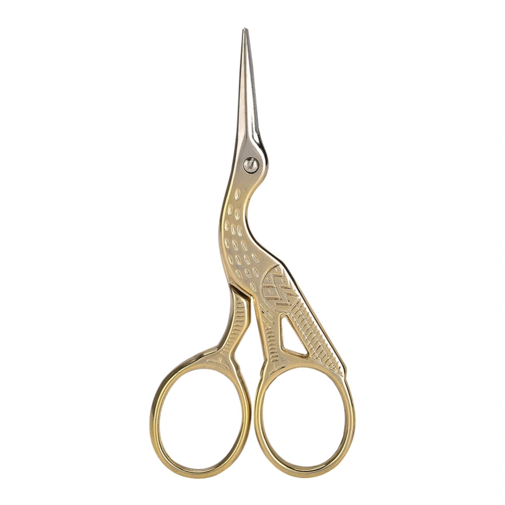 Professional Vintage Nail Art Stainless Steel Scissor Manicure Shear Tools Gold