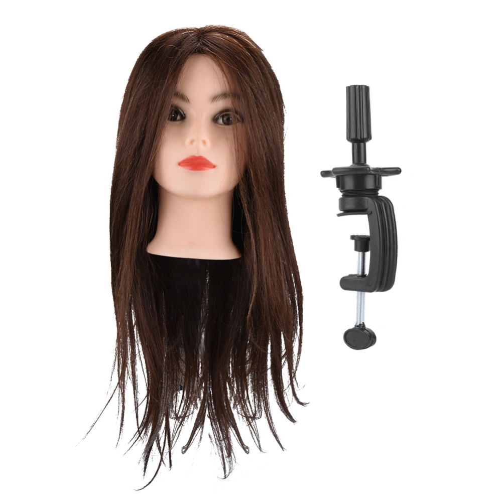 Hairdressing Training Styling Practice Colors Wig Dummy Mannequin Head with Hair