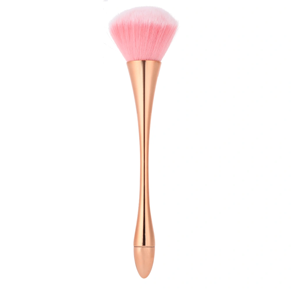 Nail Dust Brush Powder Dust Remover Nail Art Manicure Tool Large Size Rose Gold