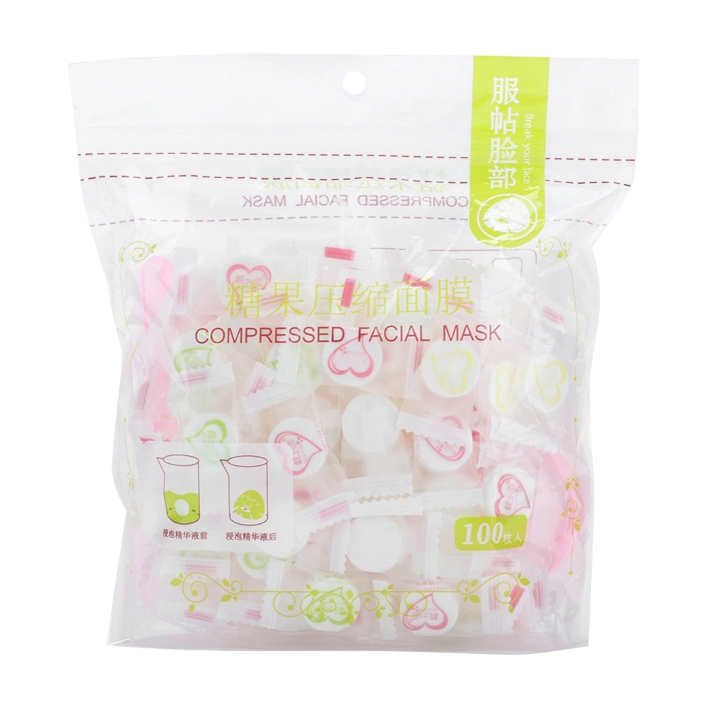 100pcs Cotton Fabric Compressed Facial Face Mask Paper DIY Skin Care Mask DIY Facial Mask