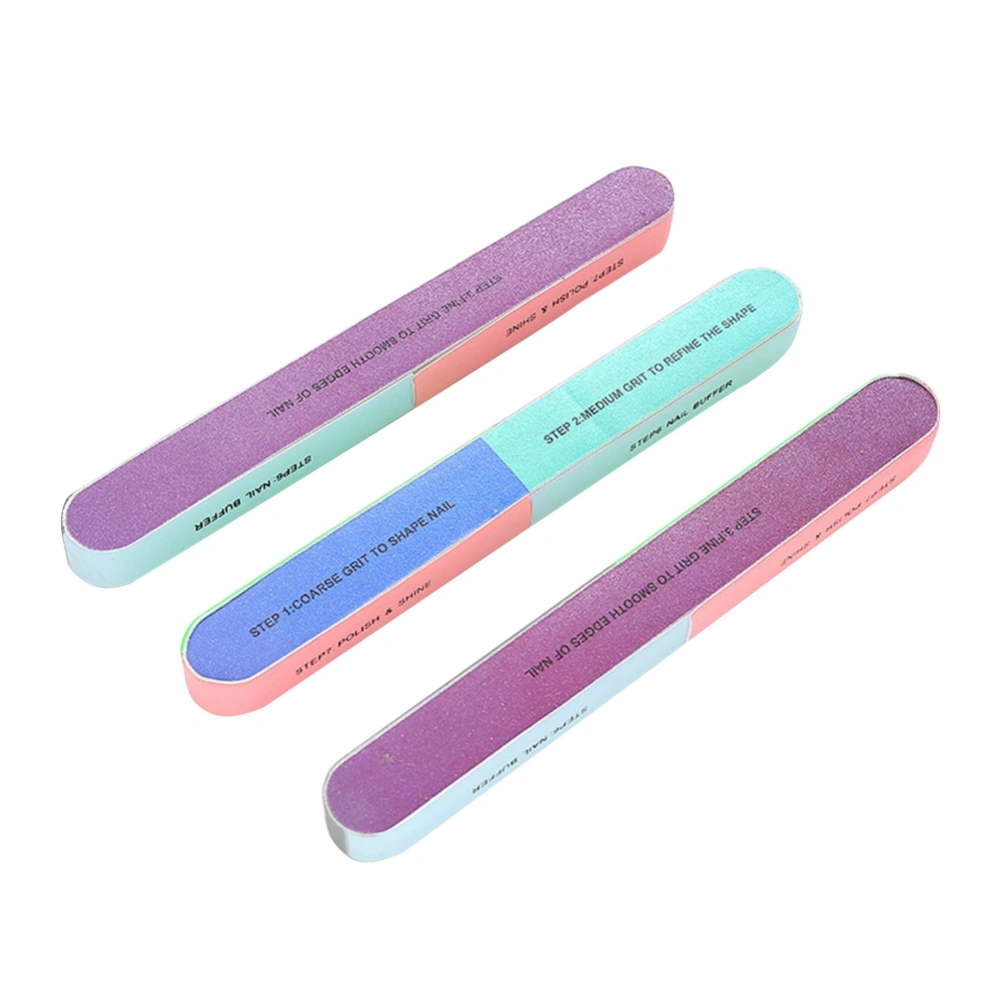 Nail File Sanding Buffer Manicure Pedicure SiX sided Polish Buffing Tool