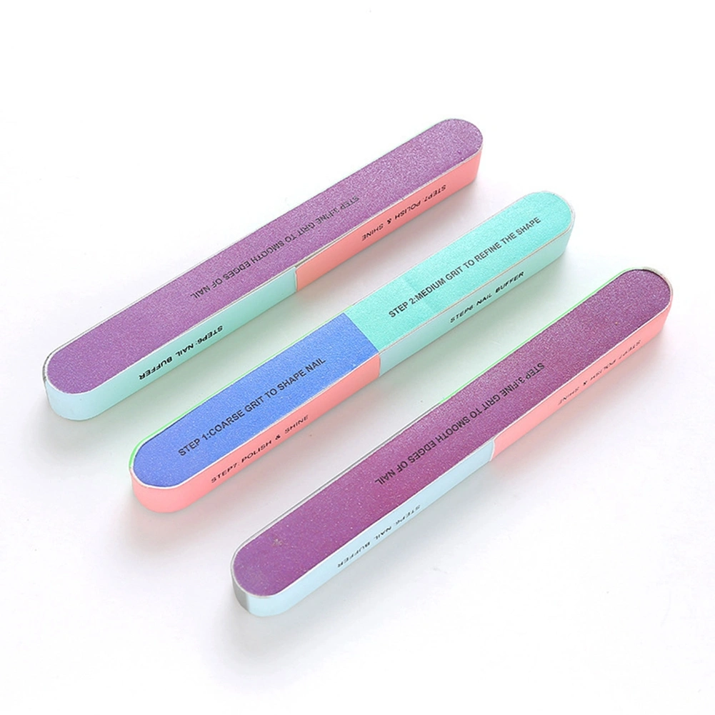 Nail File Sanding Buffer Manicure Pedicure SiX sided Polish Buffing Tool