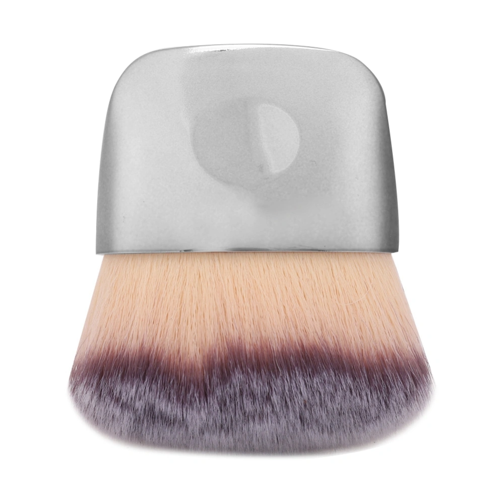 Mini Multifunctional Makeup Brush Portable Soft Loose Powder Blush Brush Beauty Tool Silver