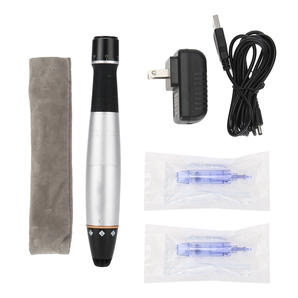 100-240V Electric Micro-needle Pen Firming Tightening Skin Device Tattoo Beauty Machine US