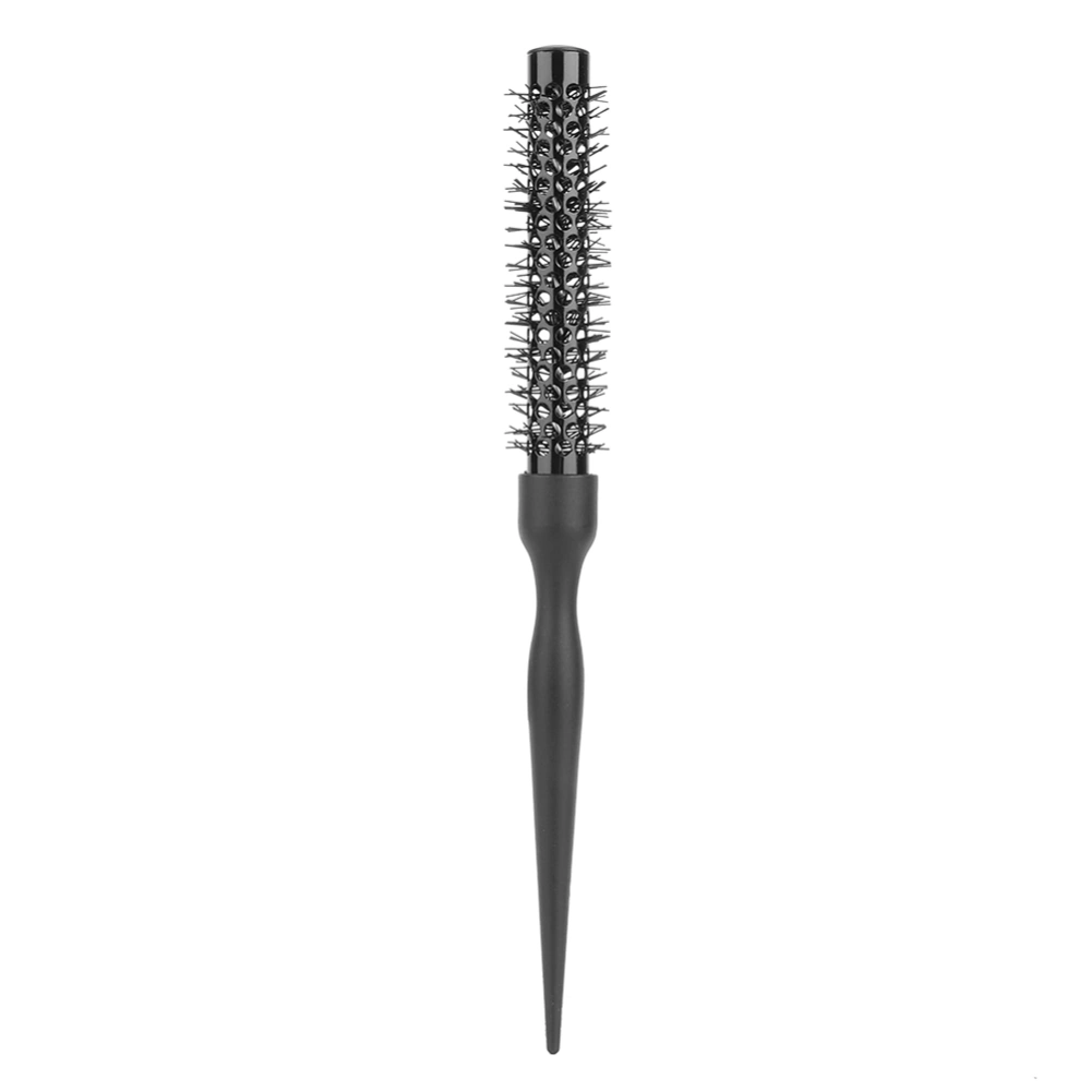 Black Aluminum Tube Roller Comb Round Hairdressing Comb Hair Styling Comb Hairstyle Tool 03#