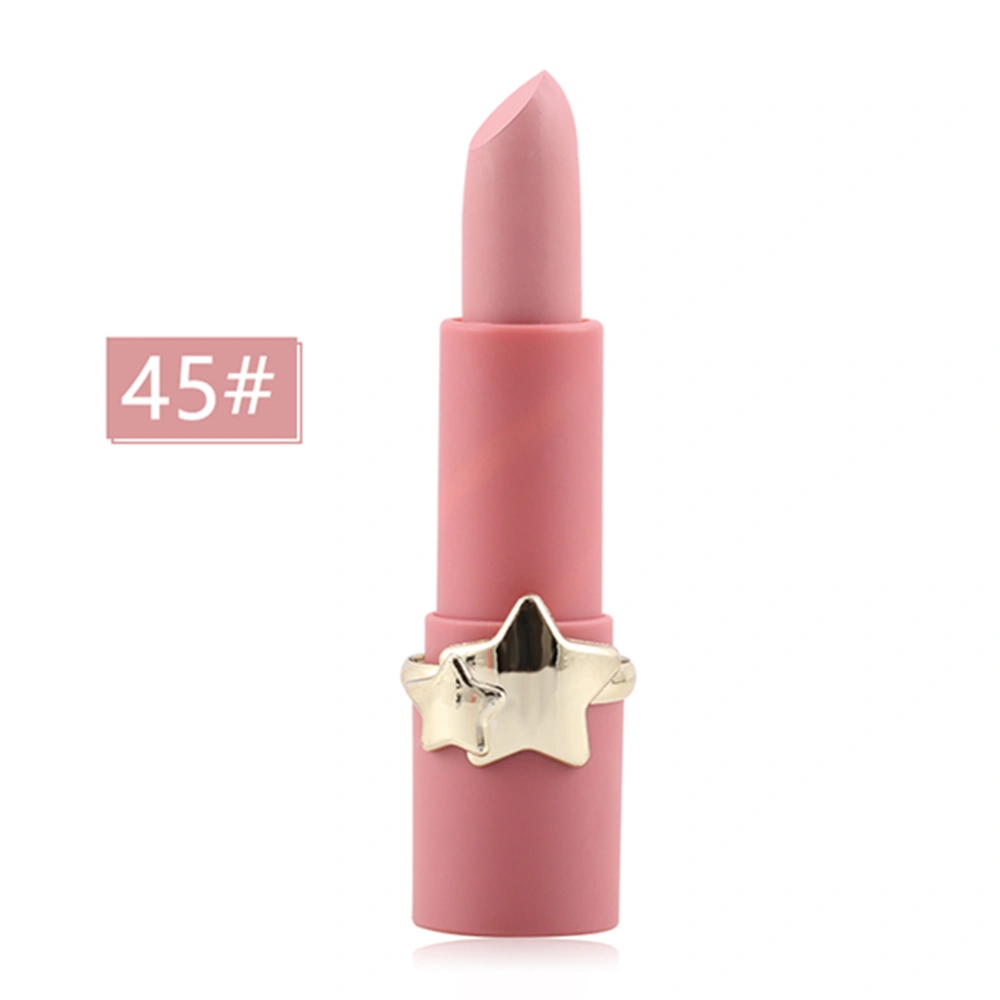 Star Mattee Lipstick Easy to Color Nourishing Moisturizing Lipgloss Lip Cosmetic 45# Times Squa