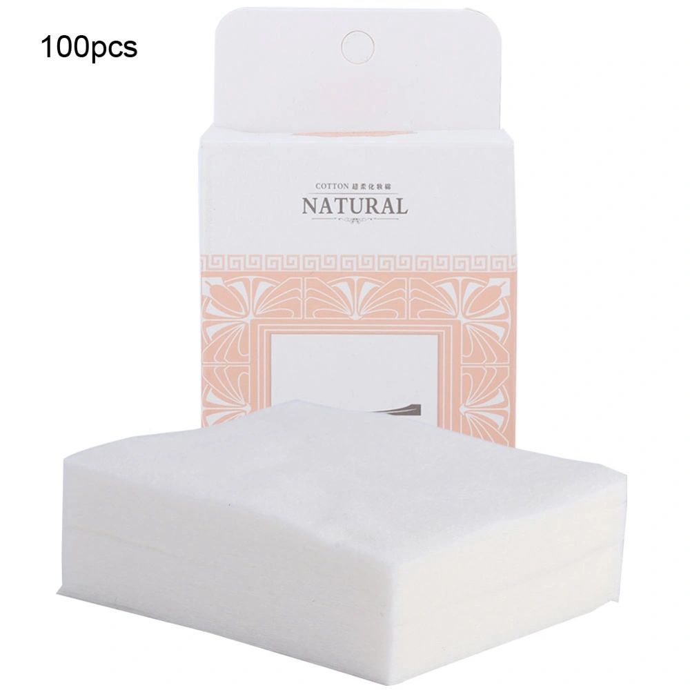 100pcs Lint Free Makeup Cotton Pads Cosmetic Remover Soft Skin Care Cleaning Wipe