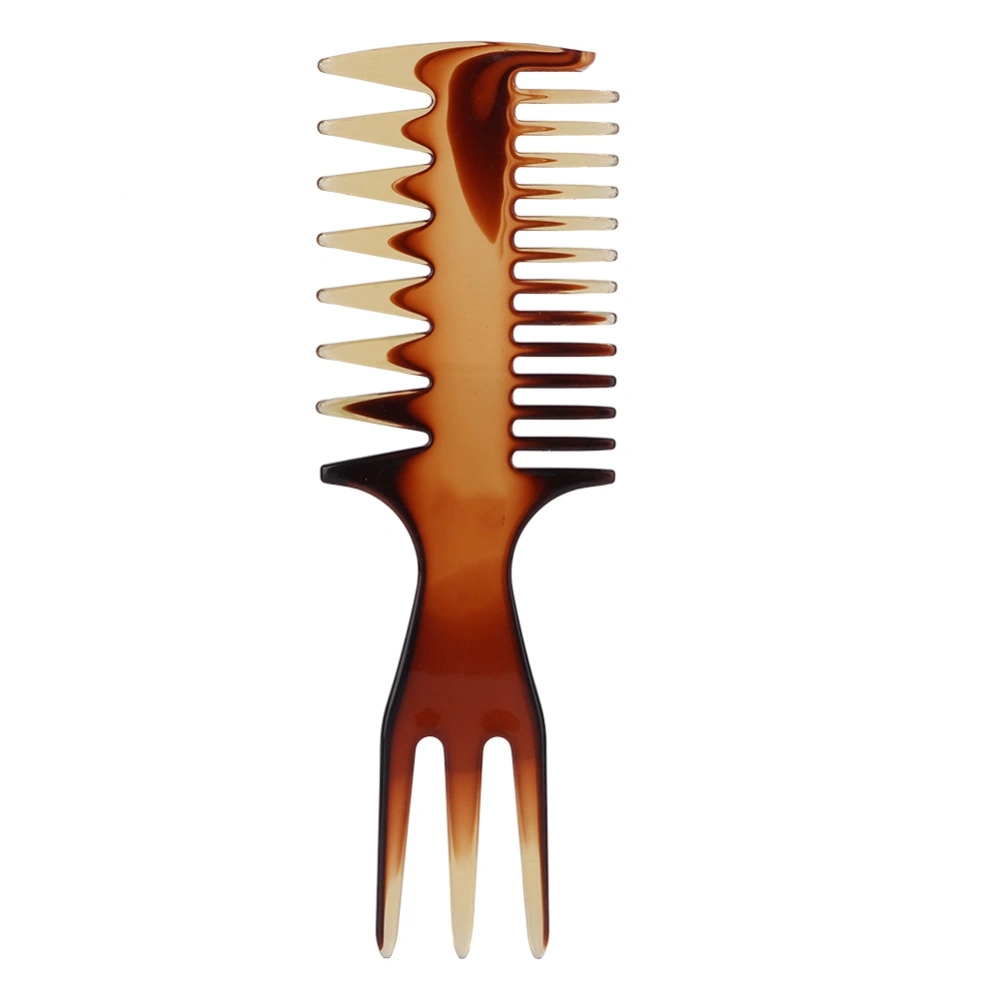 Retro Men's Wide Teeth Resin Comb Anti static Oil Hair Hairdressing Hairstyle Comb 4#