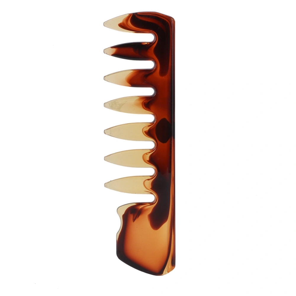 Retro Men's Wide Teeth Resin Comb Anti static Oil Hair Hairdressing Hairstyle Comb 3#