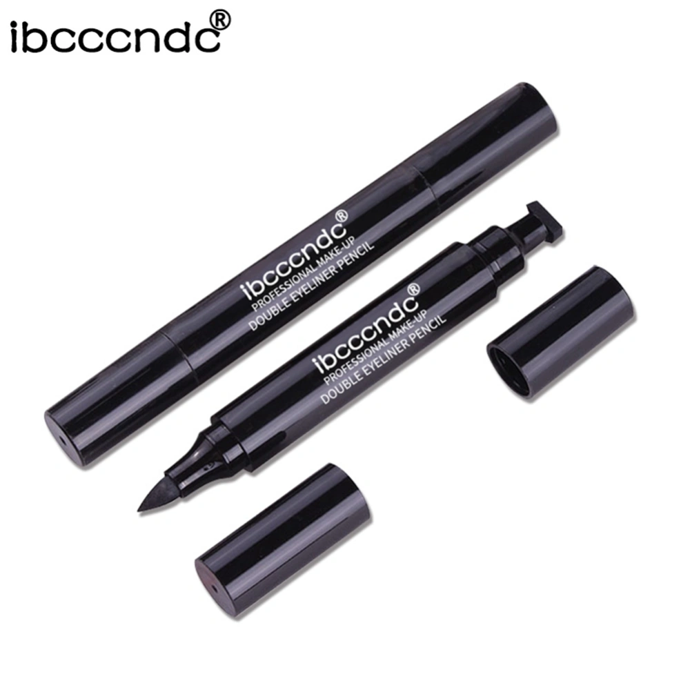 Waterproof Double Head Seal Stamp & Eyeliner Pencil Eye Makeup Cosmetic Tool 4#