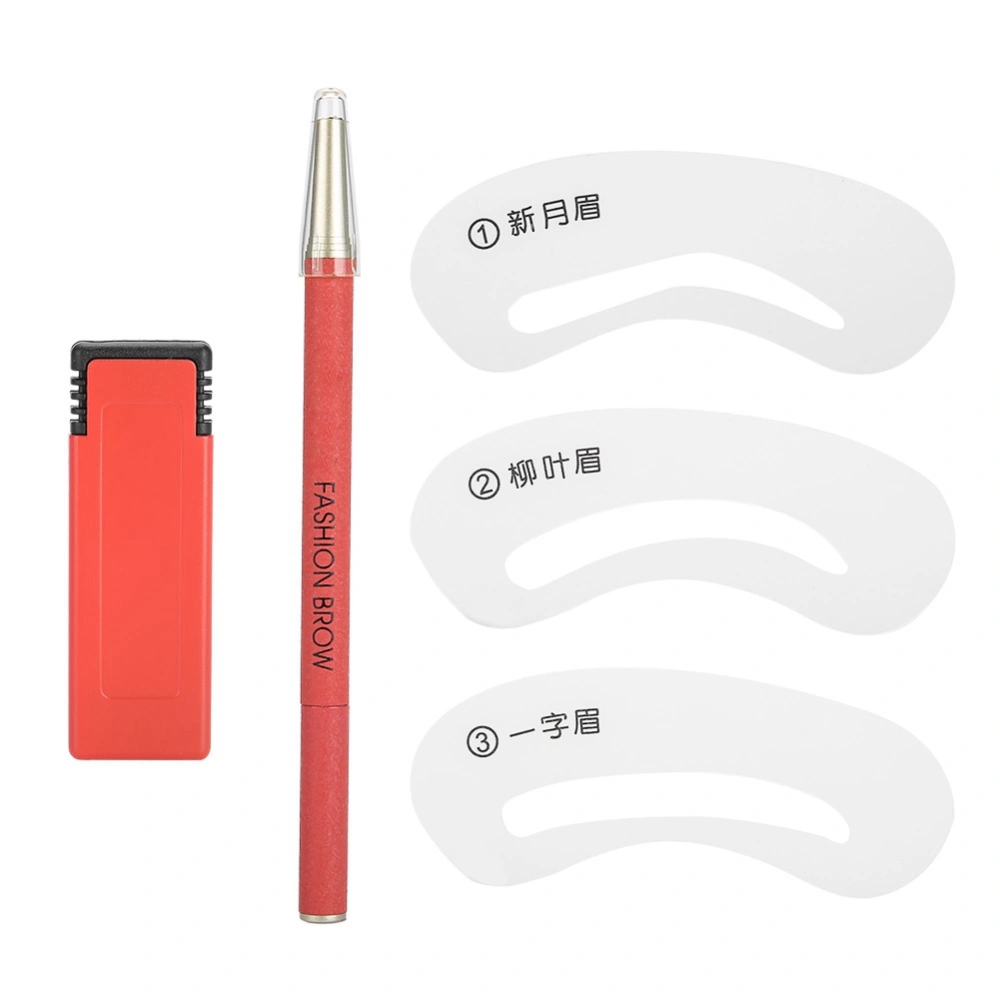 Double Head Eyebrow Pencil Waterproof Sweat-proof Eyebrow Coloring Pen 02#