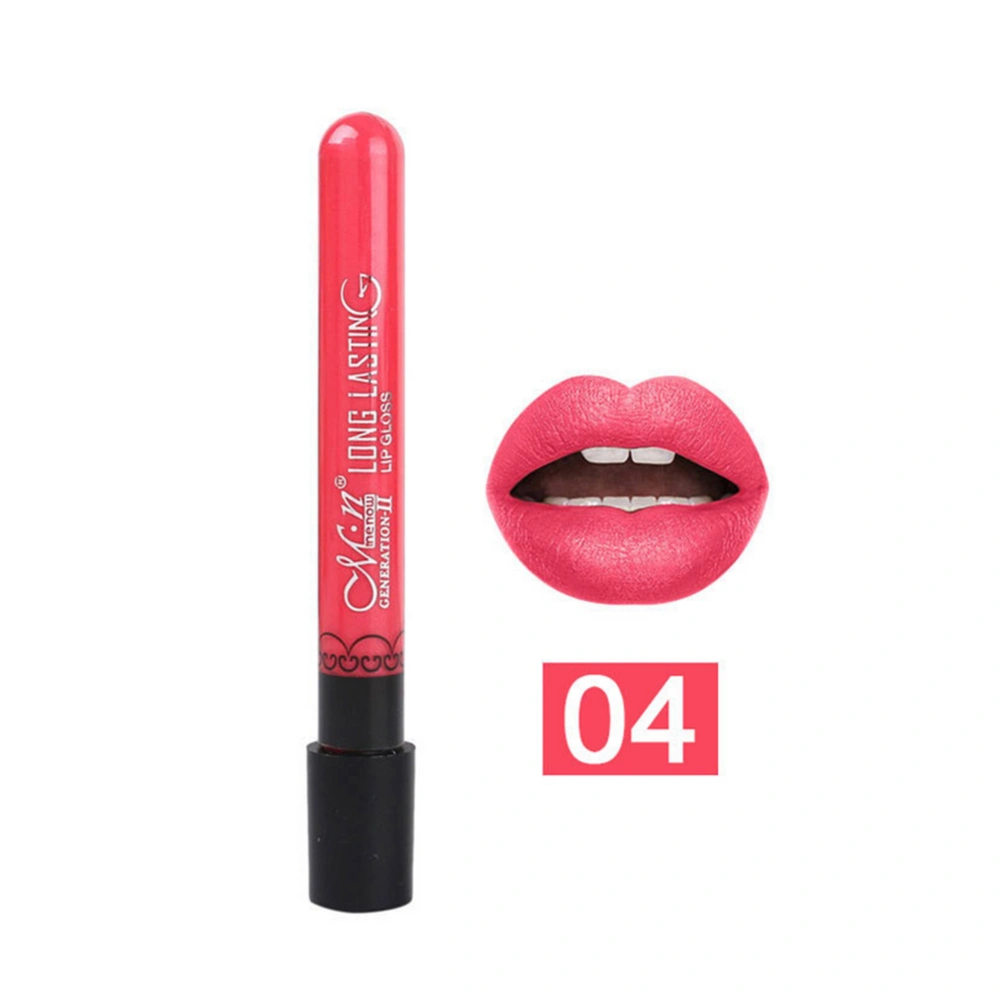 38 Colors Waterproof Lip Lipstick Kit Shining Lipstick Glossy Cosmetic Makeup Tool for MENOW 04