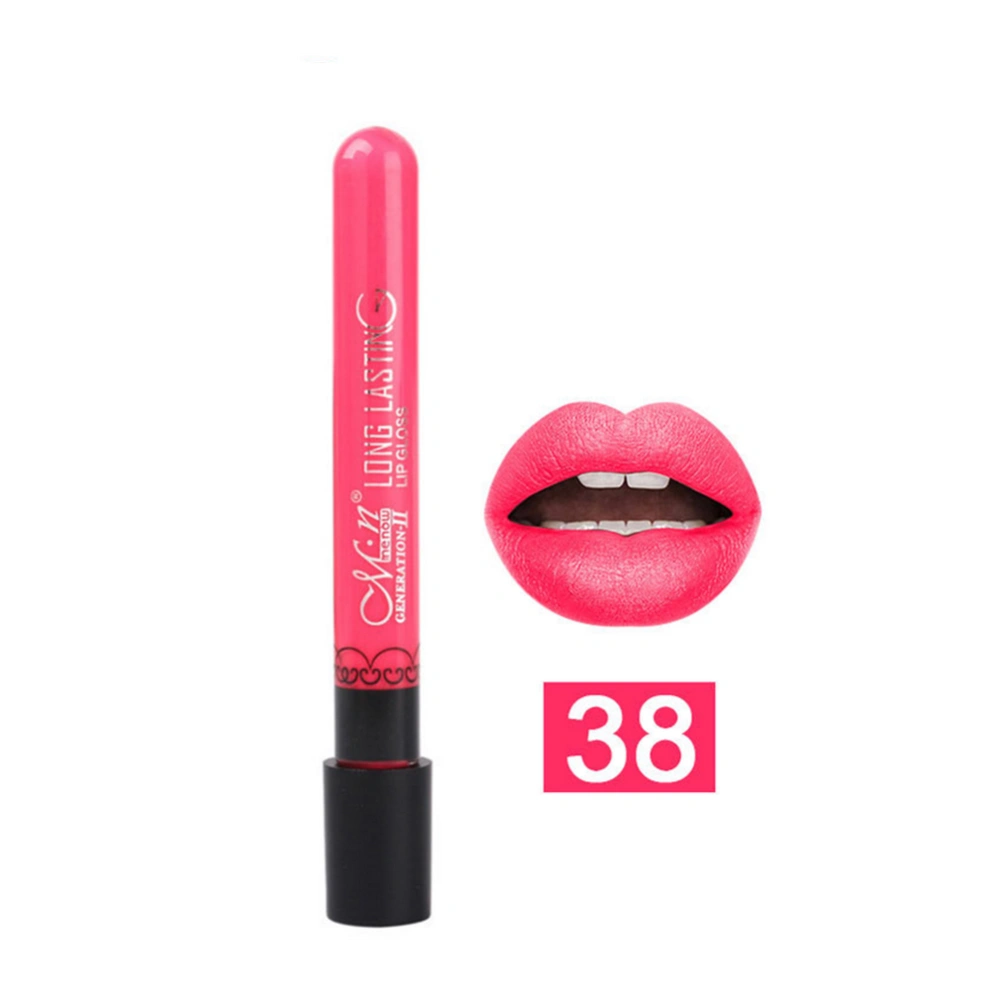 38 Colors Waterproof Lip Lipstick Kit Shining Lipstick Glossy Cosmetic Makeup Tool for MENOW 38