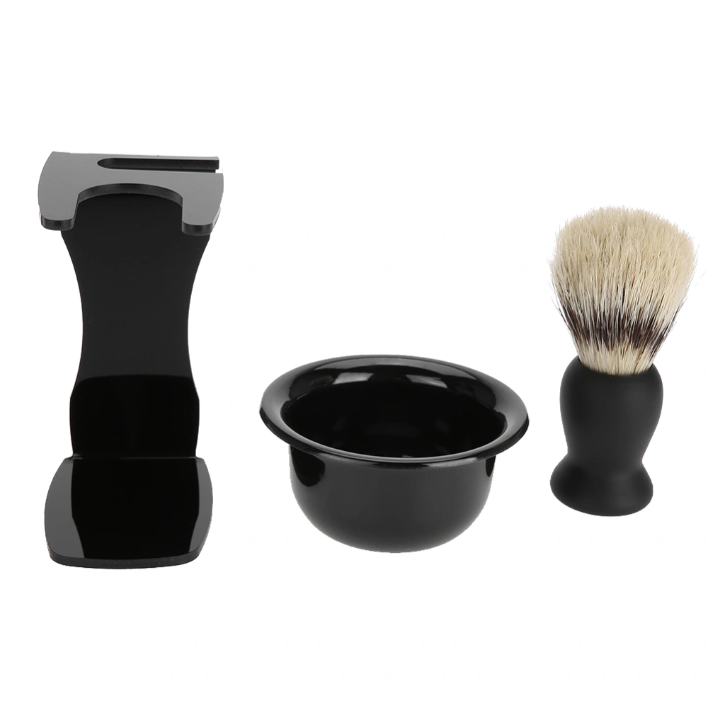 Men Beard Shaving Set Professional Brush Bowl Stand Holder Mustache Shaving Tool