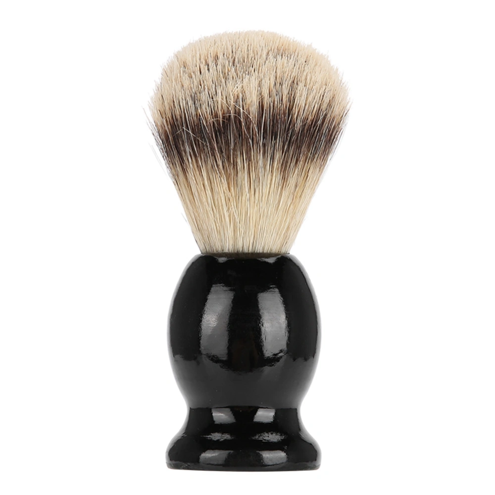 Portable Men Soft Synthetic Hair Wood Handle Beard Shaving Brush Barber Salon Tool