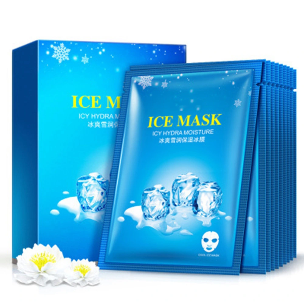 10Pcs Face Mask Ice Facial Skin Care Hydrating Moisturizing Nourishing Tender Mask