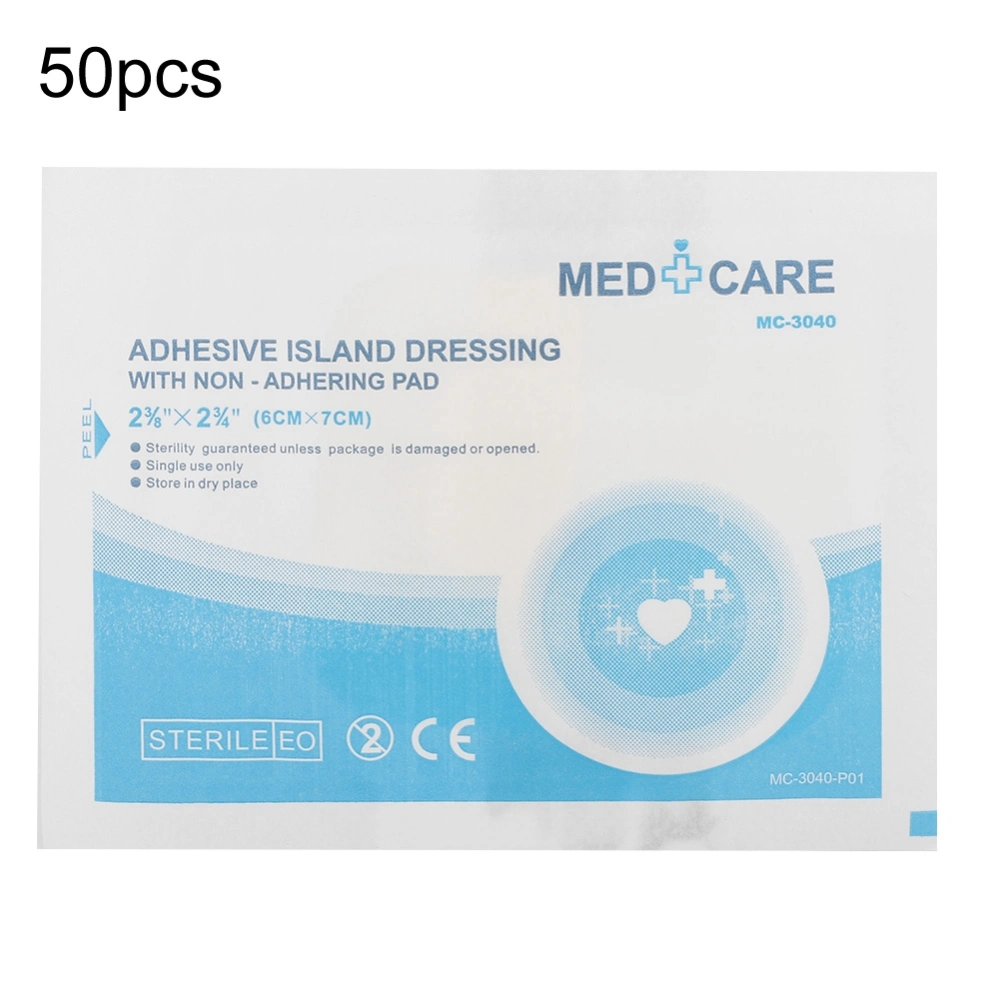 50pcs/pack Waterproof Breathable Wound Dressing Patch Medical Sterile Tape Bandage