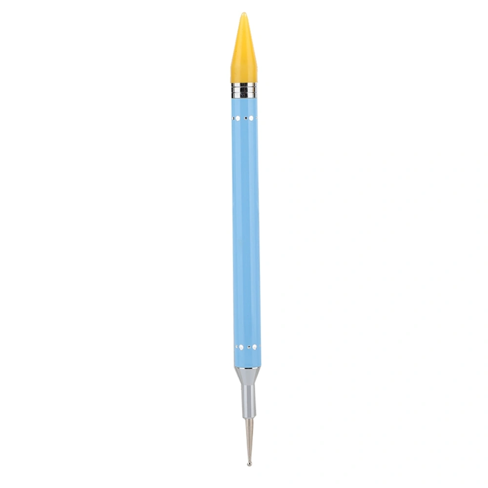 Dual Ended Nail Dotting Drawing Painting Pen Candy Color Nail Wax Stone Picker Manicure Blue