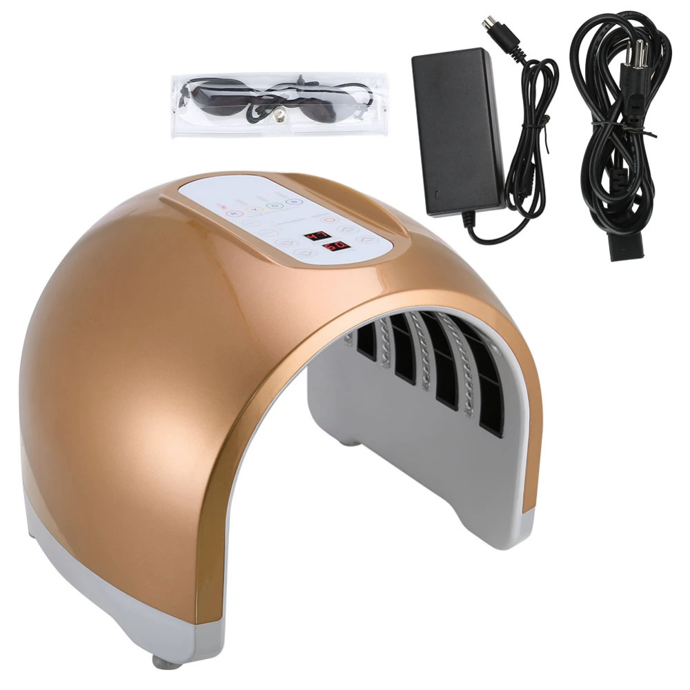 4-Color PDT Acne Removal Machine Tender Skin LED Light Therapy Beauty Machine (Orange US)