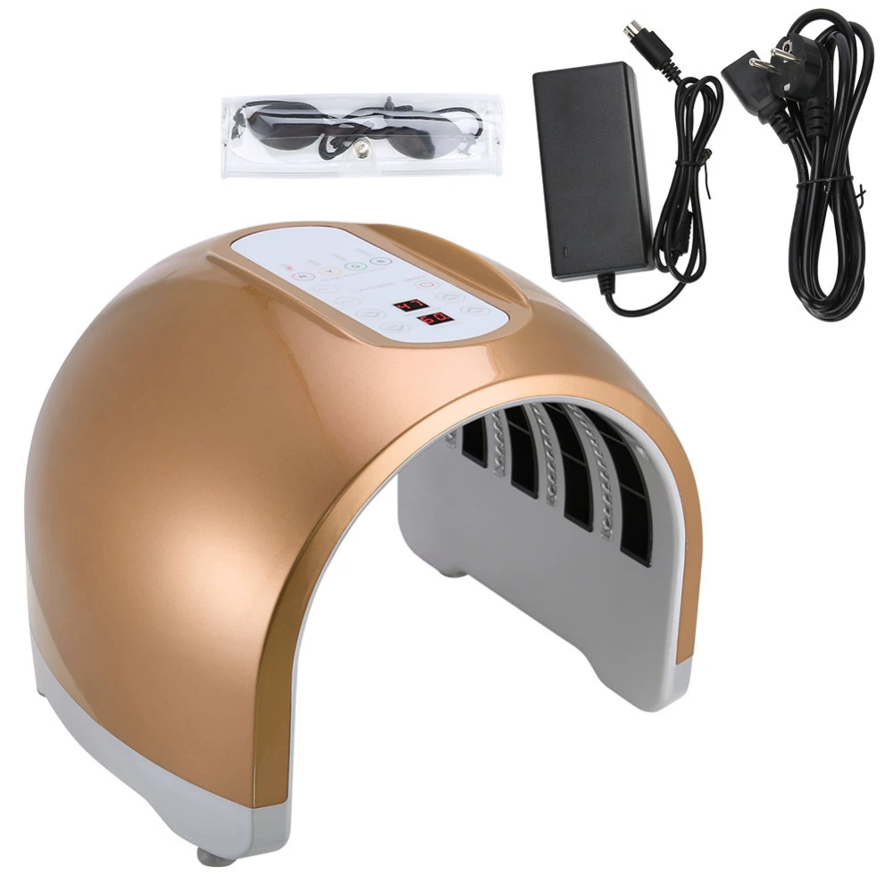 4-Color PDT Acne Removal Machine Tender Skin LED Light Therapy Beauty Machine (Orange EU)