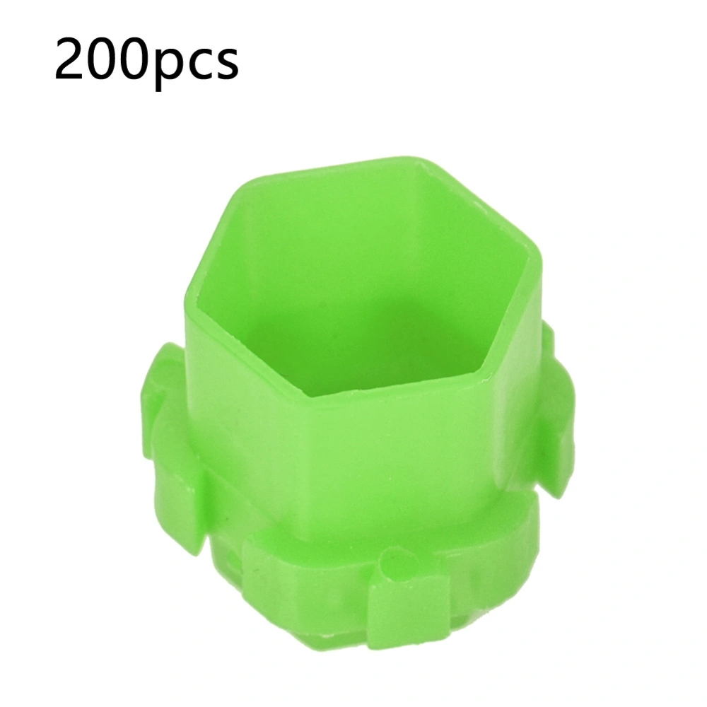 200Pcs Tattoo Ink Cups Honeycomb Shape Pigment Holder Cups Permanent Makeup Supplies Green