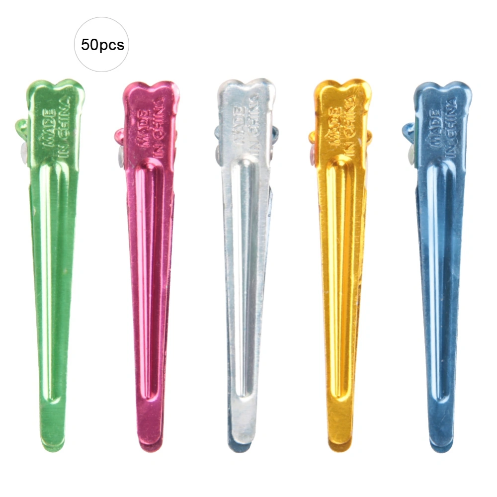 50PCS Professional Small Aluminum Hairdressing Clip Hairpin for Hair Salon Styling Tools