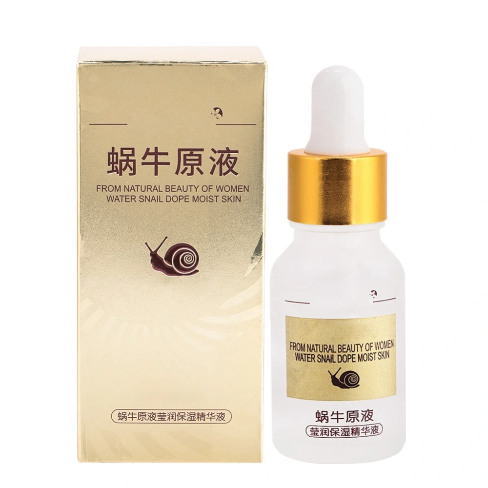 15ml Pure Hyaluronic Acid Hydrating Essence Snail Slime Serum Moisturizing Brightening