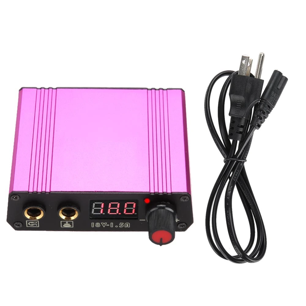 Professional Mini Tattoo Machine Power Supply for Tattoo Machine Foot Pedal US Plug