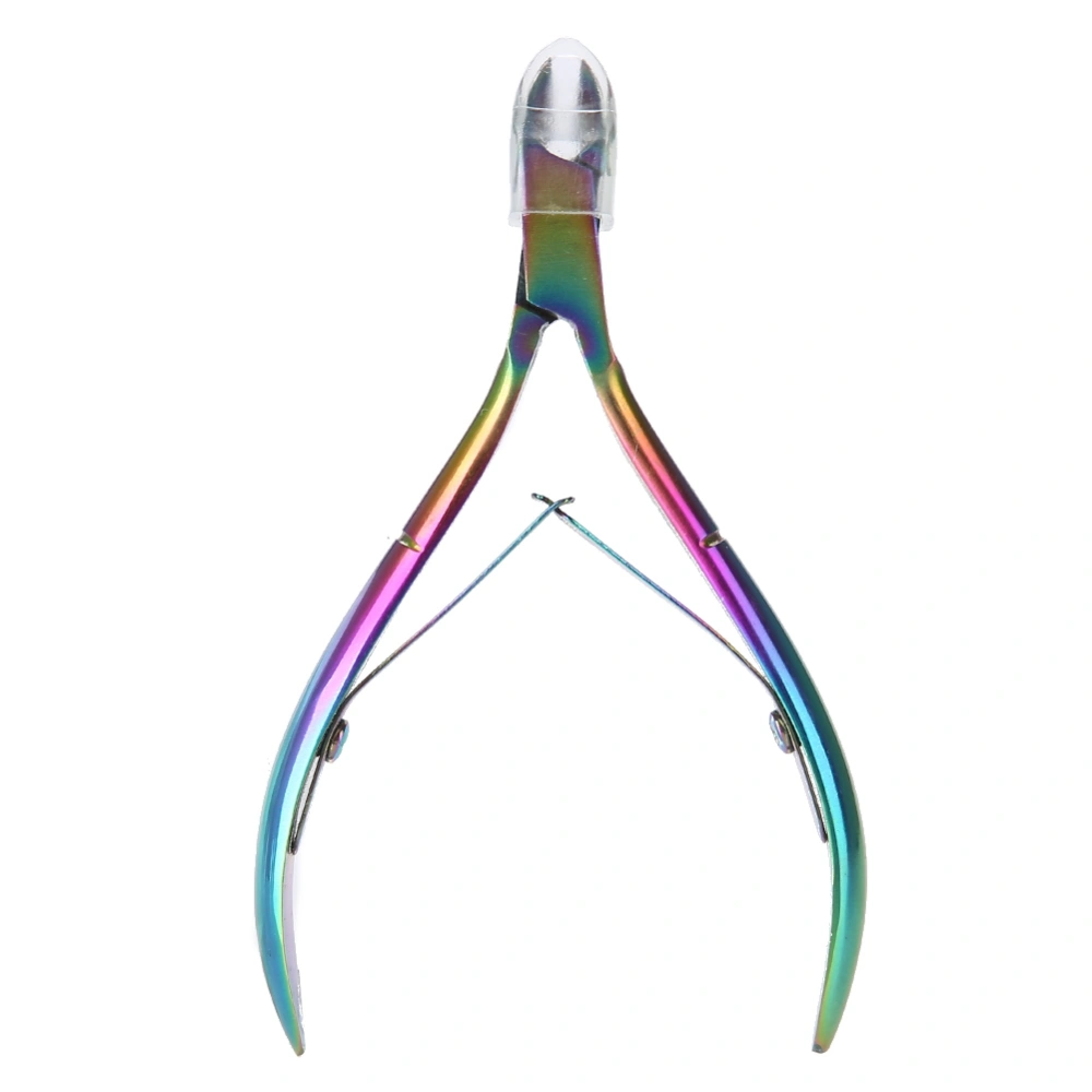 Colorful Stainless Steel Nail Dead Skin Removal Clipper Cuticle Scissors Manicure Pedicure Tool