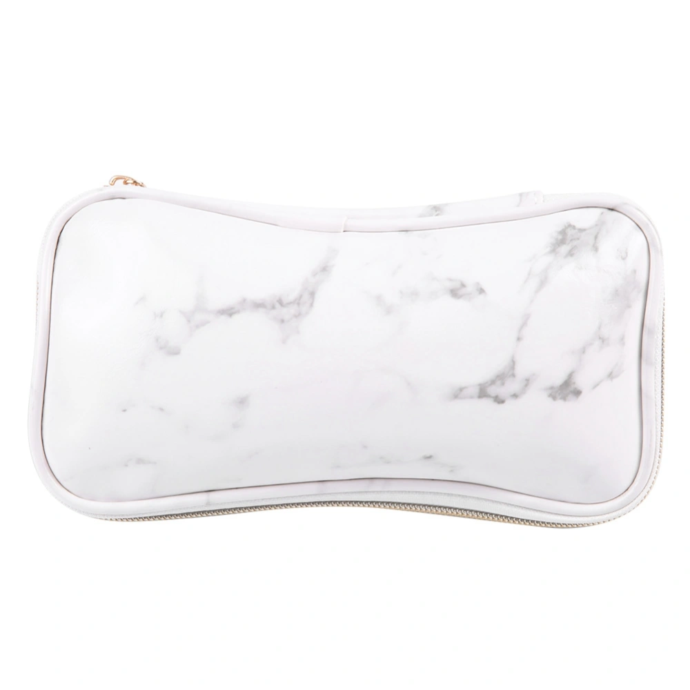 Fashion Portable Marble Print PU Makeup Brushes Cosmetic Organizer Bag