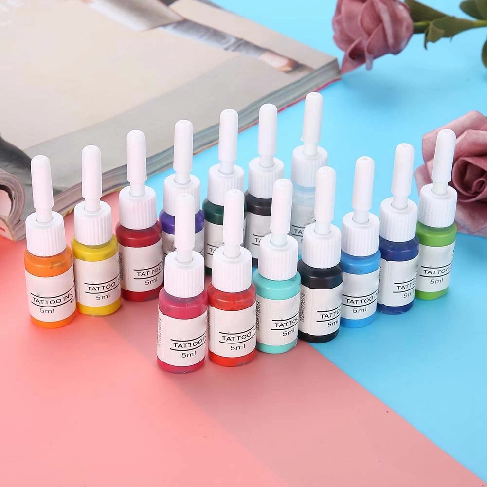 5ml bottle Natural Plant Tattoo Ink Longlasting Body Paint Pigment Semi Pernament Makeup Inks