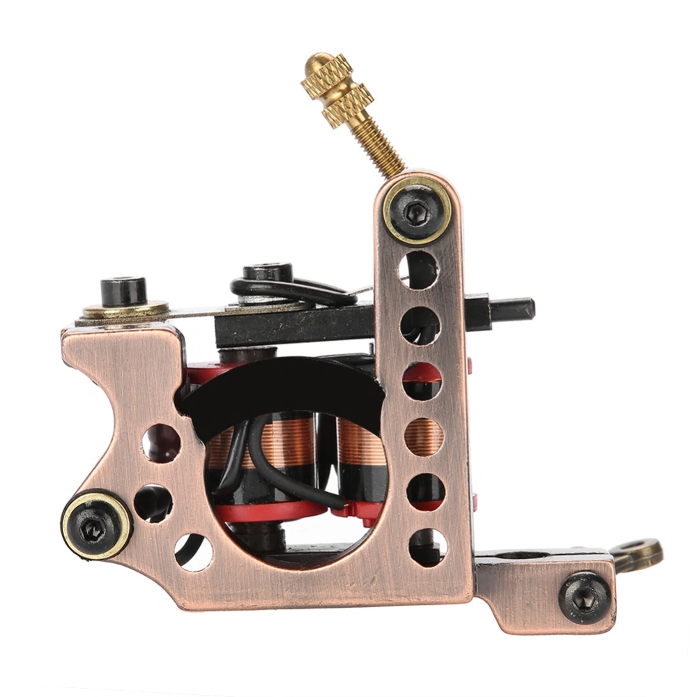 Professional Liner Shader Tattoo Iron Machine Gun 10 Wrap Copper Coils Coloring Lining Tool