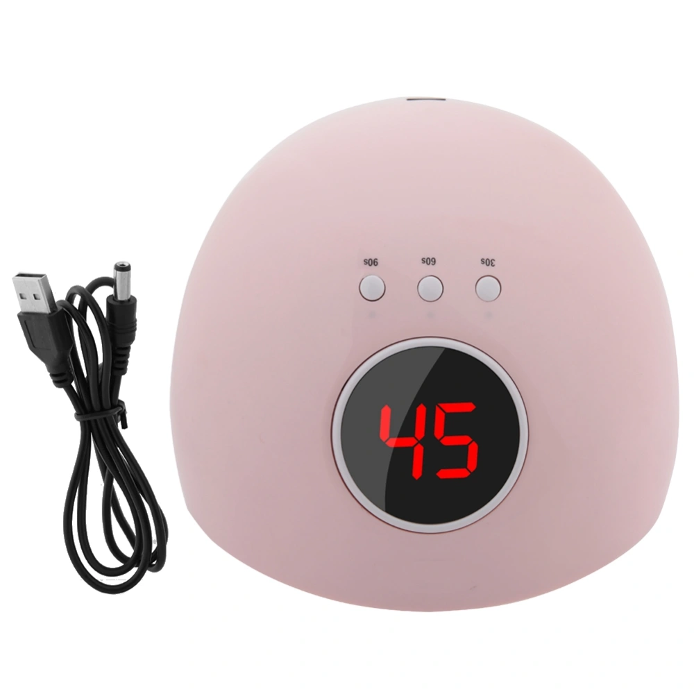 24W LCD Display UV Nail Dryer Dual Light Sources Gel Polish Lamp Light Curing Manicure Machine